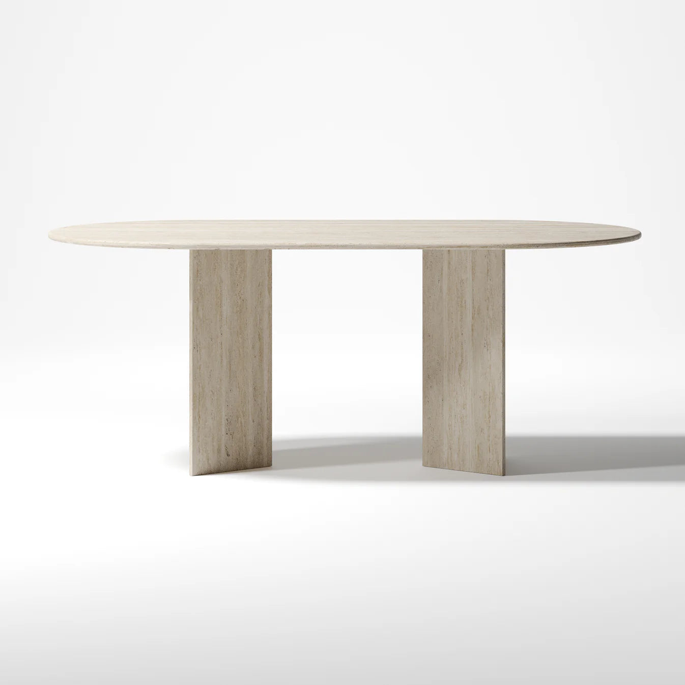 Verve Dining Table - Travertine Filled