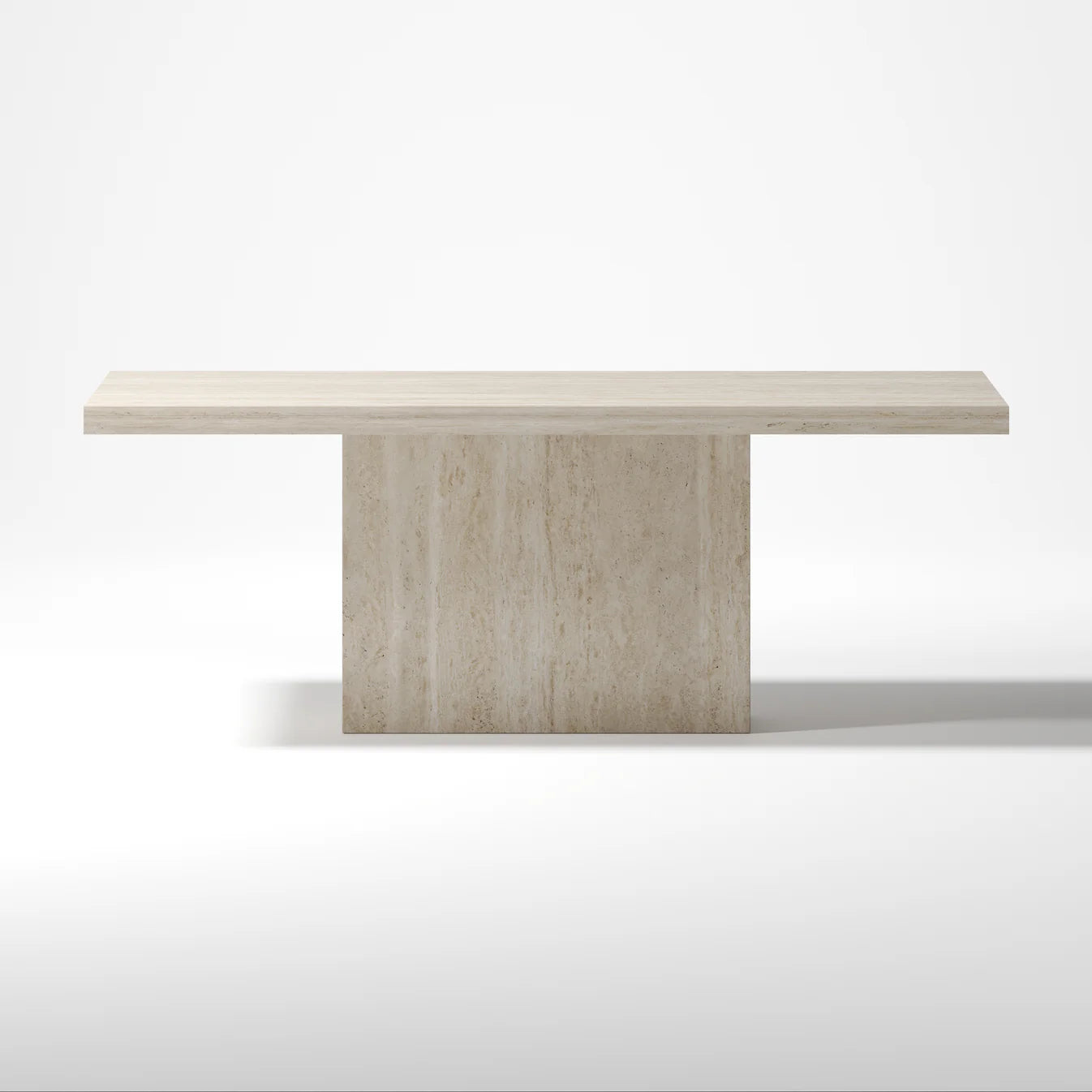Venux Dining Table - Travertine Filled