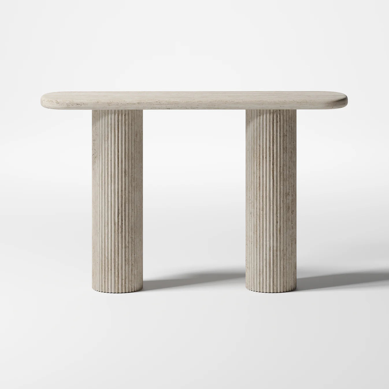 Kaya Console Table - Travertine Filled